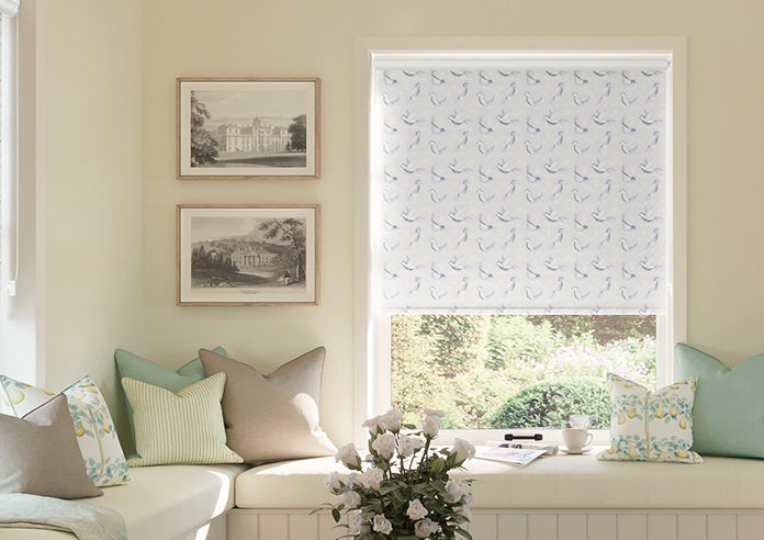 Bluebirds, Warm Grey - Twist&Fit Roller Blind - Image 3